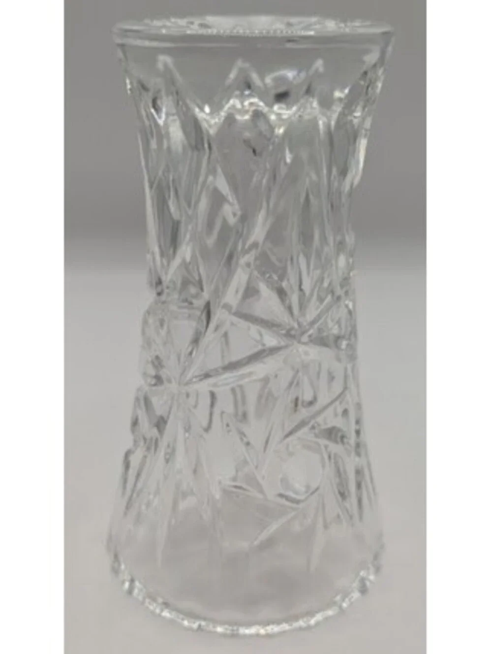 Vintage Lenox Full Lead Crystal Star Burst Bud Vase - 4